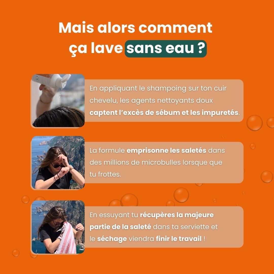 Shampoing sans rinçage - 100ml
